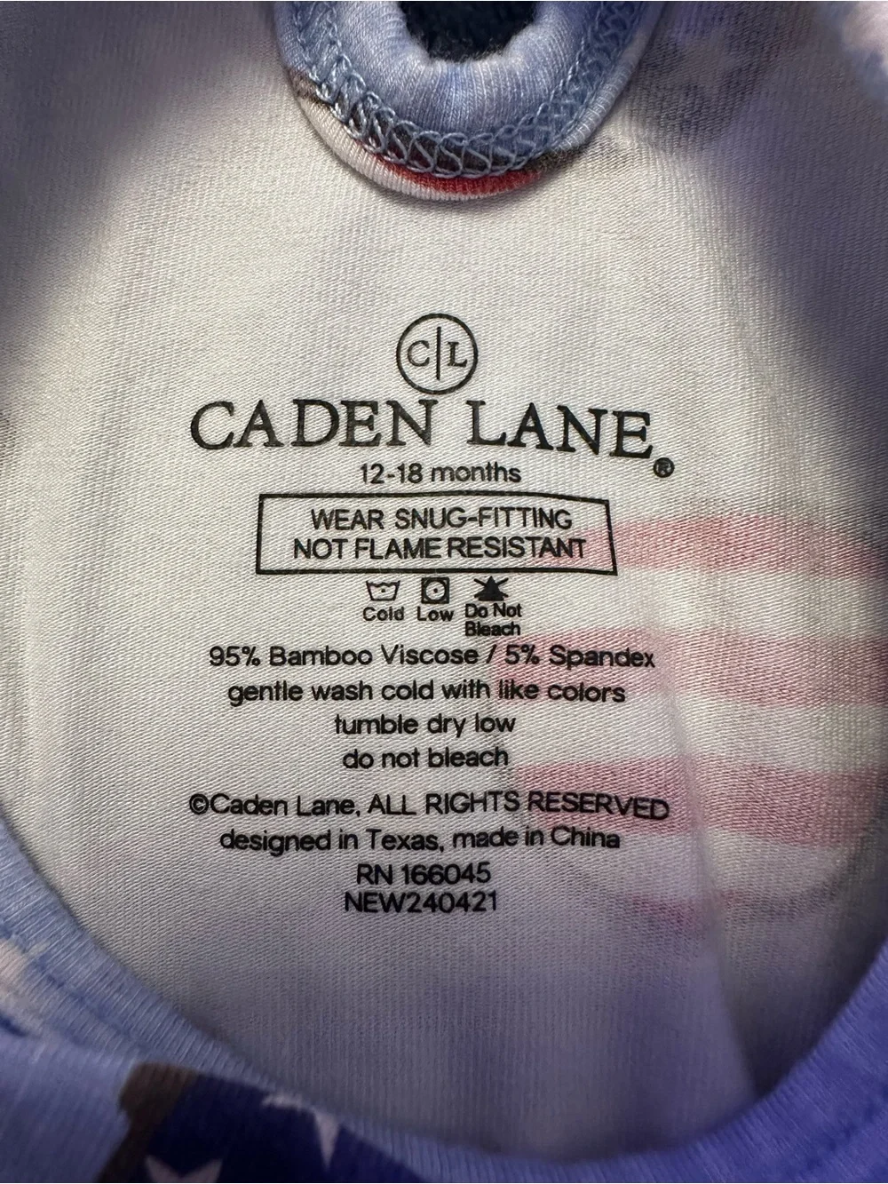 🇺🇸 Caden Lane Patriotic Sunglasses Bubble Romper 12-18M *